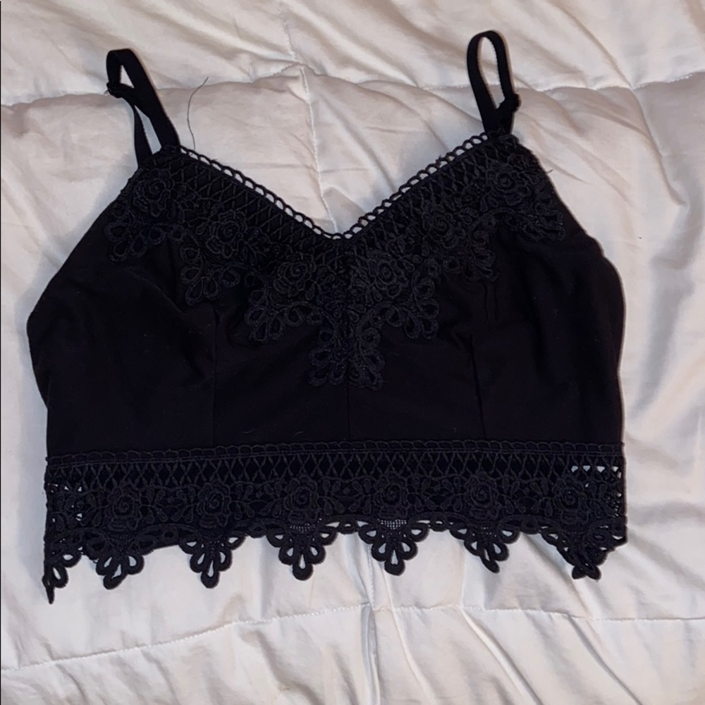 Black bralette/top